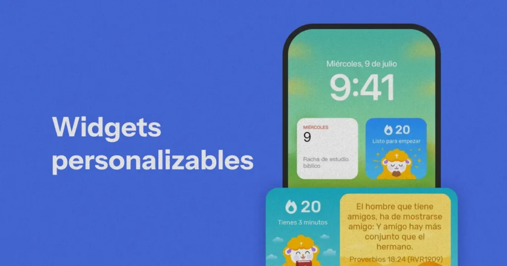 Manna: La app que convierte el estudio bíblico en una experiencia al estilo Duolingo 2 Widgets personalizables manna