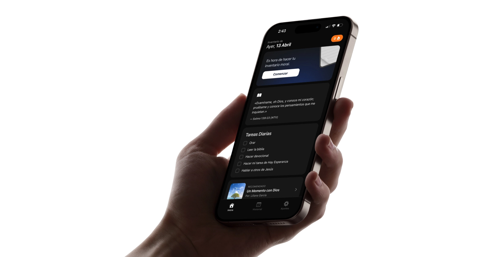 App gratuita del Inventario Moral Diario ya está disponible para iPhone y Android