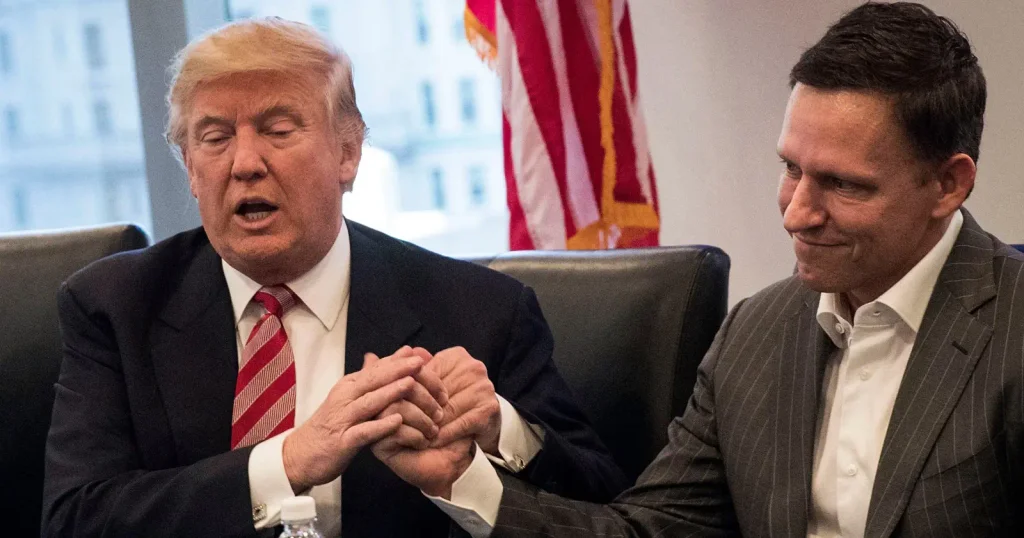Peter Thiel and donald trump