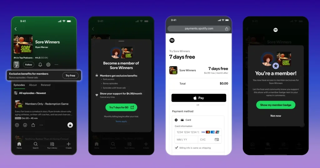 Spotify lanza membresias de pago para podcasts 02
